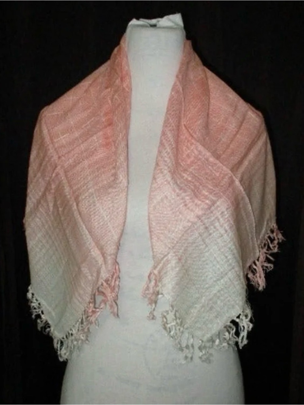 Gradient Fringe Shawl Wrap (Square) Ben Goodman  - 100% Rayon